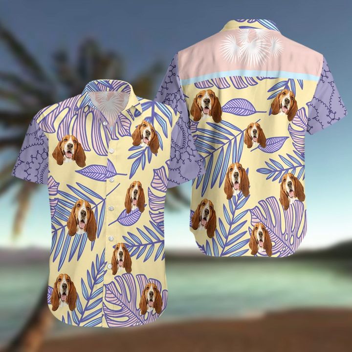 Basset Hound Hawaiian Shirt Hawaiian Beach Shirt