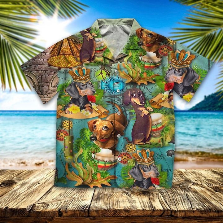Dachshund Dog Hawaii Shirt Funny Summer Shirts Gift For Dachshund Lover