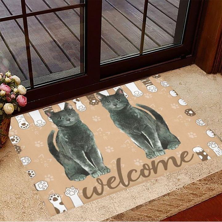 Cat Welcome Doormat Black Cat Doormat Gifts For New Homeowners