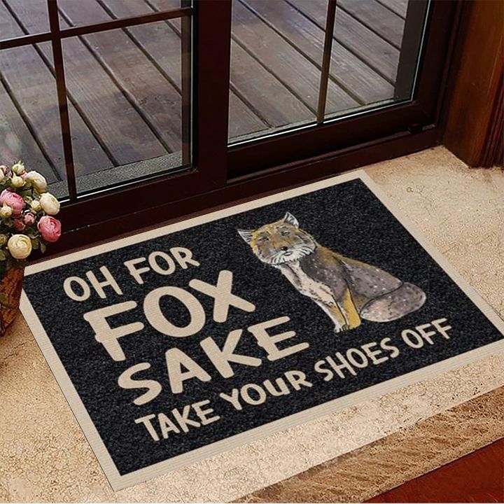 Oh For Fox Sake Take Your Shoes Off Doormat Indoor Door Mats Non Slip New Home Gifts