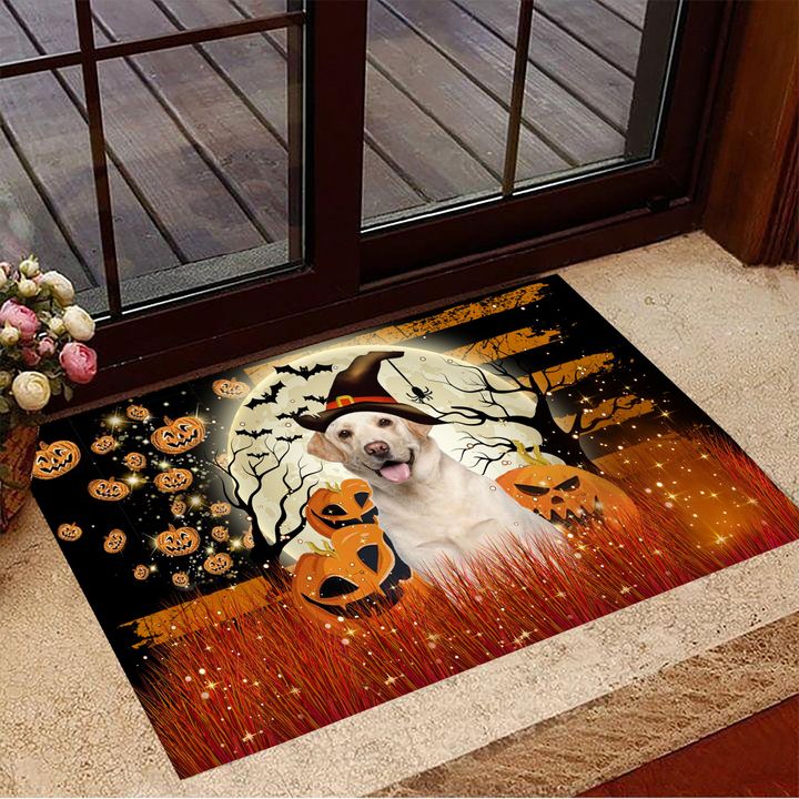 Labrador Retriever Pumpkin Halloween Doormat Halloween Merch Floor Mat House Indoor Decor