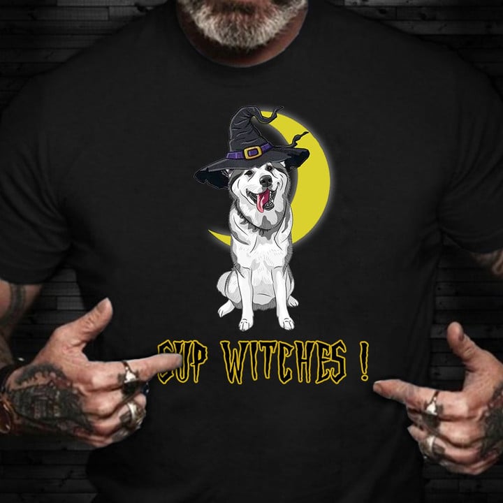 Husky Sup Witches Shirt Halloween T-Shirts For Adults Gifts For Husky Lovers