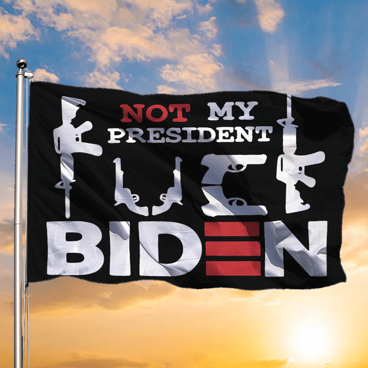 Fuck Joe Biden Flag Not My President Fuck Biden Flag Garden Decor
