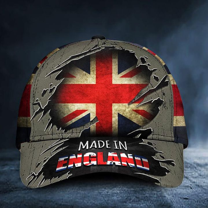 Made In England Uk Flag Hat Vintage Patriotic Honoring British United Kingdom Men And Women
