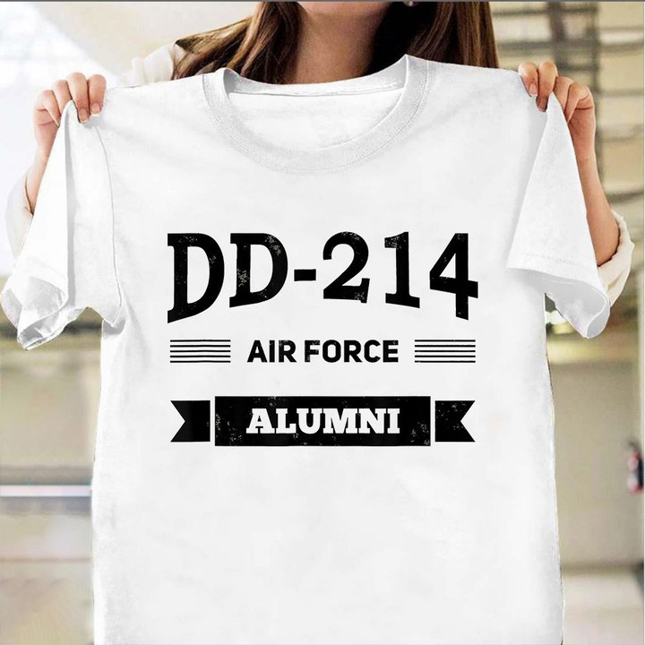 DD-214 Air Force Alumni T-Shirt American Patriot Shirts Air Force Retirement Gifts