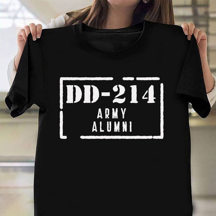 DD-214 Army Alumni Shirt Retired Army Veteran Honors Shirts Gifts For Army Soldiers