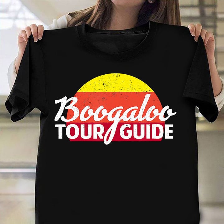 Boogaloo Tour Guide Shirt Vintage Tee Military Retirement Gift Ideas