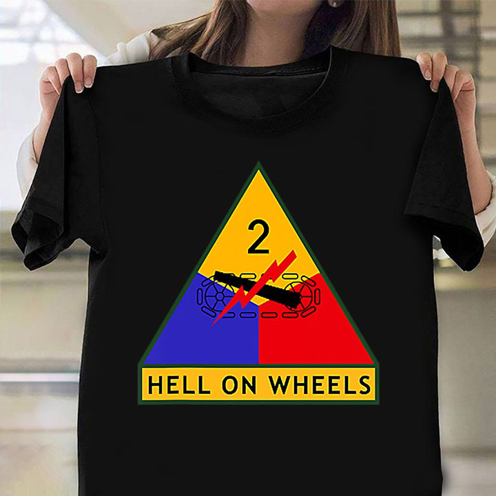 2Nd Armored Division Hell On Wheels Shirt US Army 2Nd Armored Division Veteran T-Shirt