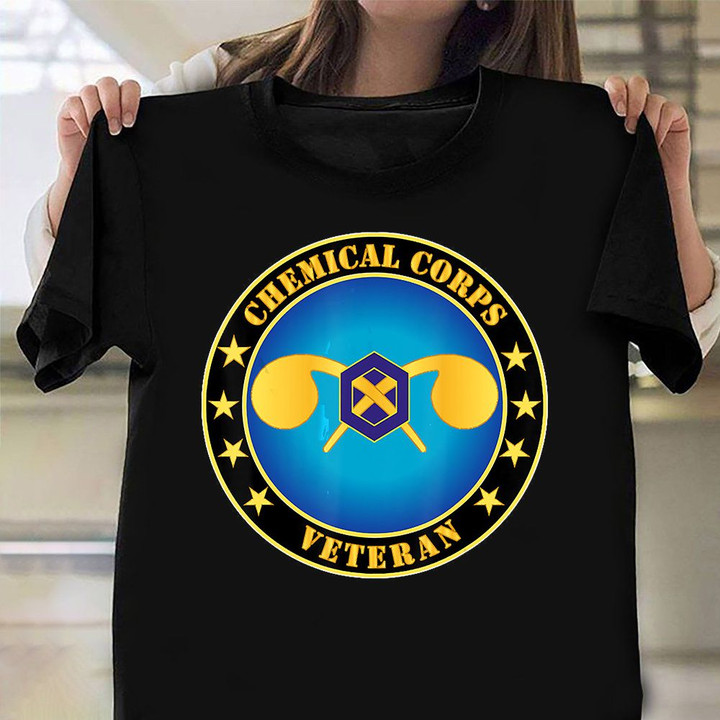 Chemical Corps Veteran T-Shirt Proud US Army Chemical Corps Veteran Shirt Vet Gift 2021