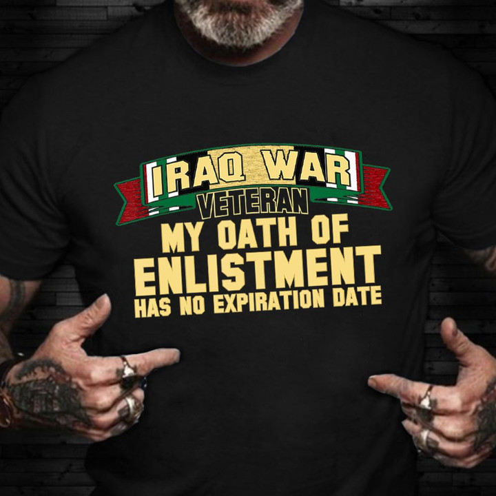Iraq War Veteran T-Shirt Operation Iraqi Freedom-Shirt Patriotic Gifts For Veterans