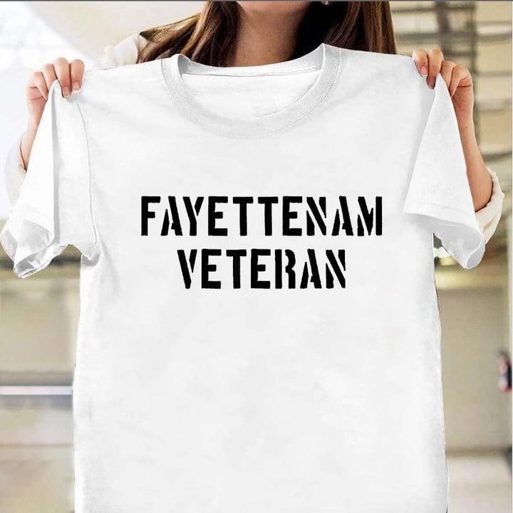 Fayettenam Veteran Fort Bragg Fayetteville NC Olive Drab Shirt North Carolina Army Airborne