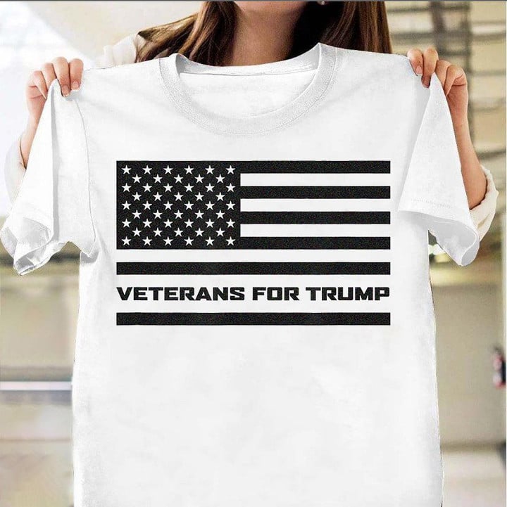 Veteran For Trump Shirt US Flag Veteran Support For Donald Trump Shirt Campaign