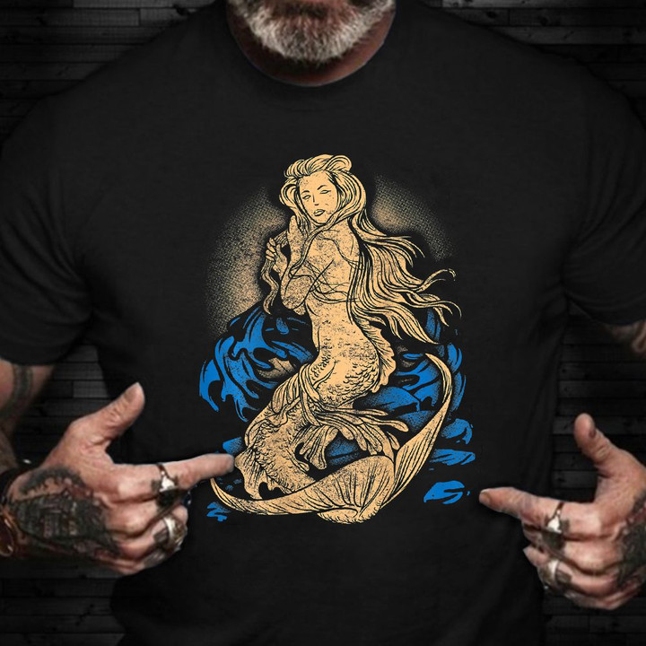 Mermaid T-Shirt Graphic Tee Mermaid Shirts Womens For Adults