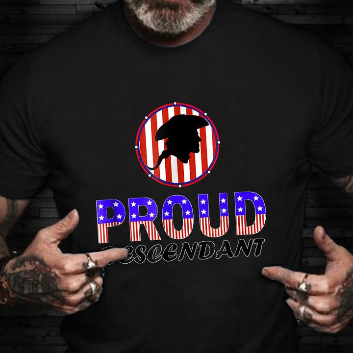 Proud Descendant Shirt American Veteran T-Shirt Veterans Day Gifts