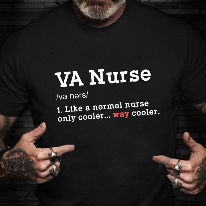 VA Nurse Shirt Proud Veterans Day T-Shirt Nurse Retirement Gifts