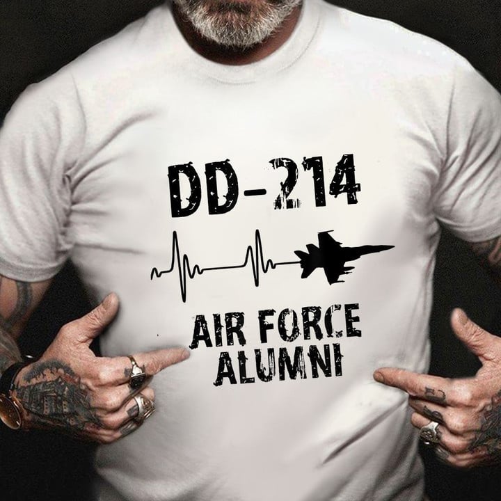 DD-214 Air Force Alumni Shirt Pride American Veteran T-Shirt Gifts For Air Force Veterans