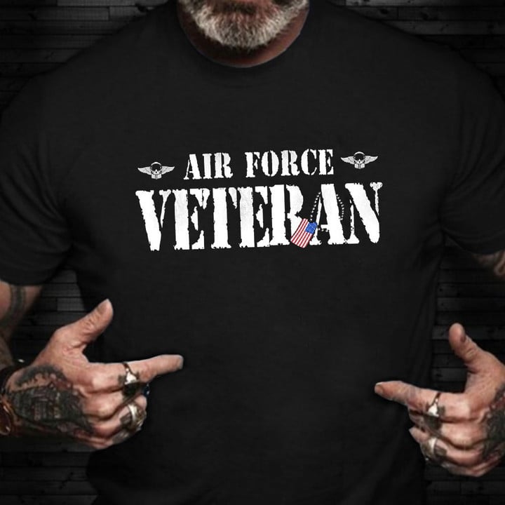 Air Force Veteran T-Shirt Proud US Air Force Retired Shirt Good Gifts For Air Force Veterans