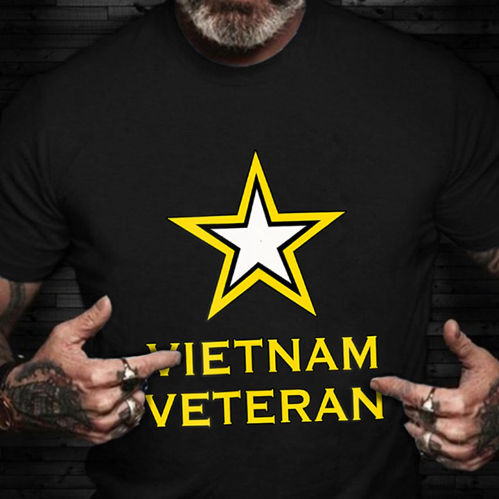 Army Vietnam Veteran Shirt Patriotic Veterans Day Gift For Grandfather A Vietnam War Vet