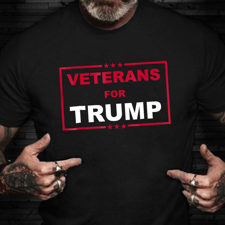 Veteran For Trump T-Shirt Military Veteran Vote For Donald Trump Shirt Campaign