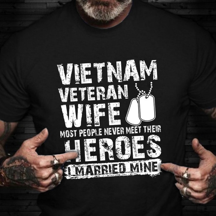 Vietnam Veteran Wife Shirt Veterans Day 2021 Gift Ideas For Her