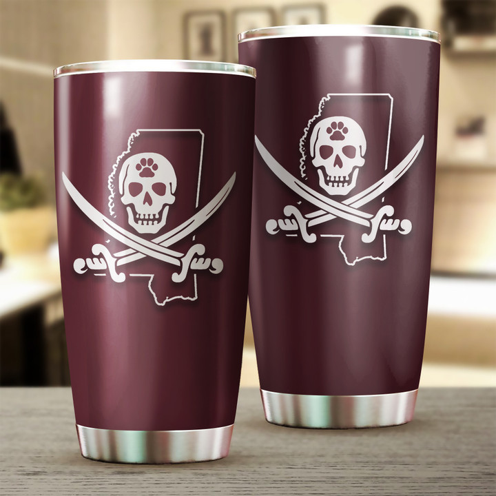 Mississippi State Pirate Tumble Ms State Pirate Flag Tumble