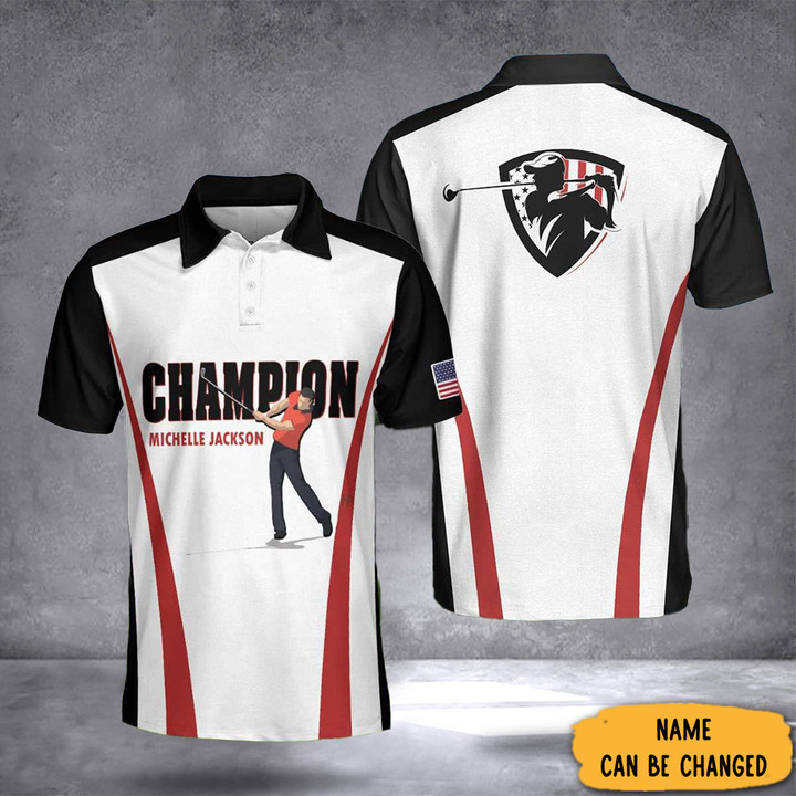 Personalized Champion Michelle Jackson Polo Shirt Champion Golfer Best Golf Shirt For Men