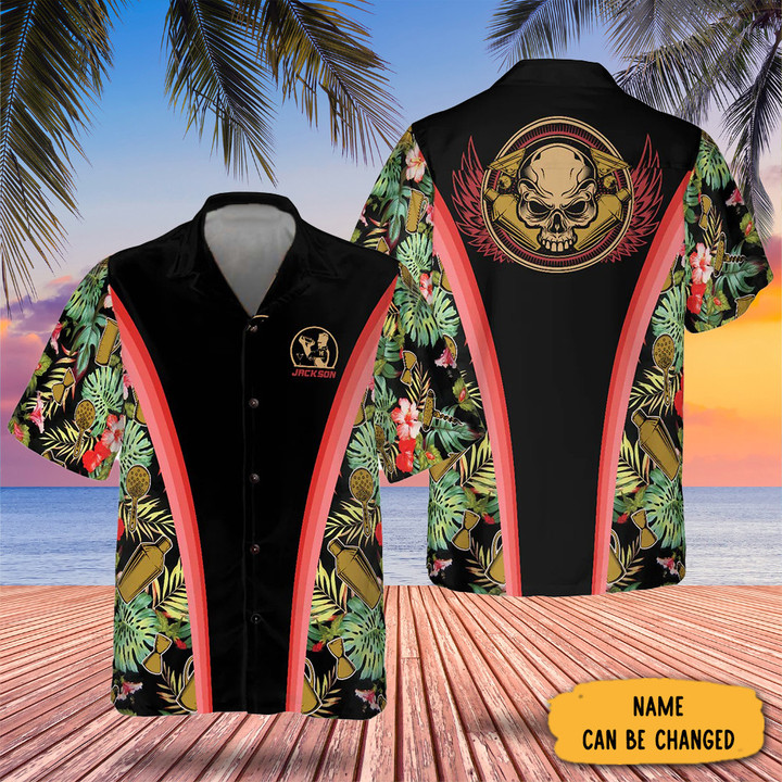 Customized Bartender Tropical Hawaiian Shirt Vacation Shirts Button Up Gifts For Bartenders