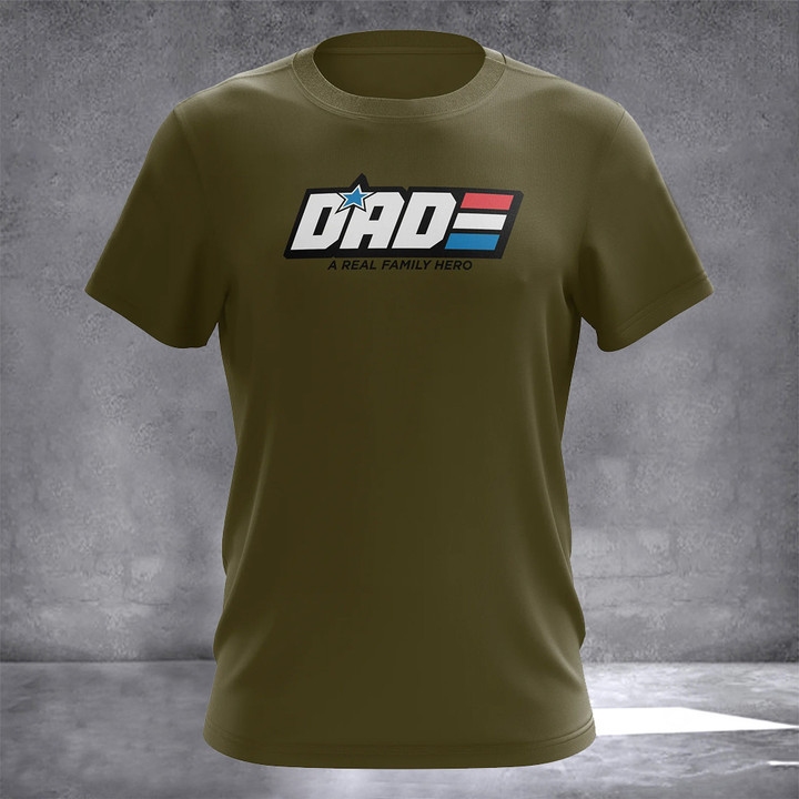 Dad A Real Family Heroine Shirt Best Dad Father's Day Shirt 2023 Gift Ideas