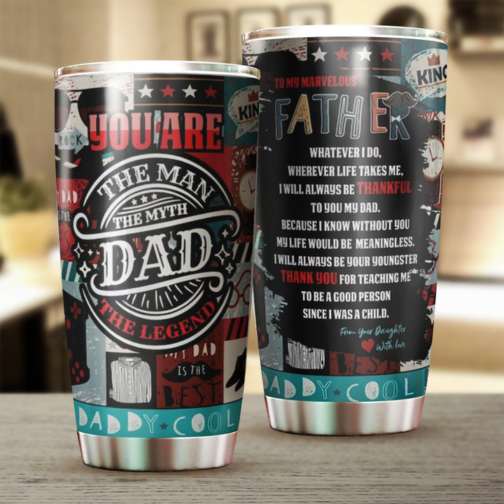 You Are The Man The Myth Dad The Legend Tumbler Fathers Day Tumbler Gifts For Husband