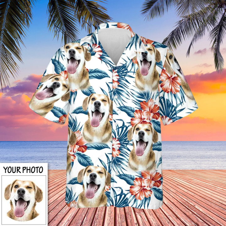 Custom Hawaiian Shirt With Dog Face Hibiscus Best Summer Shirts For Guys Dog Owners Gifts