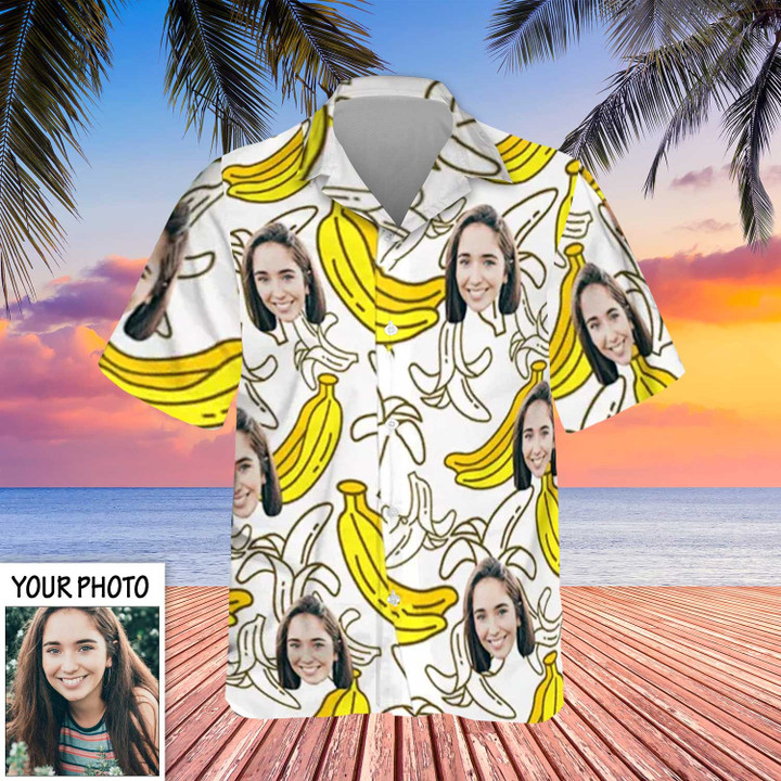 Personalized Photo Banana Hawaiian Shirt Custom Face Funny Personalized Birthday Gifts