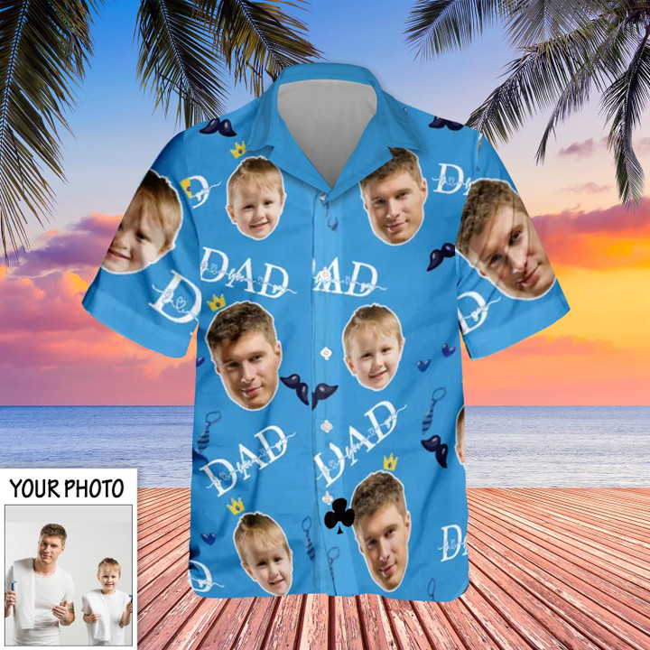 Personalized Photo Dad Hawaii Shirt Father's Day 2023 Hawaiian Shirt With Picture Gifts For Dad