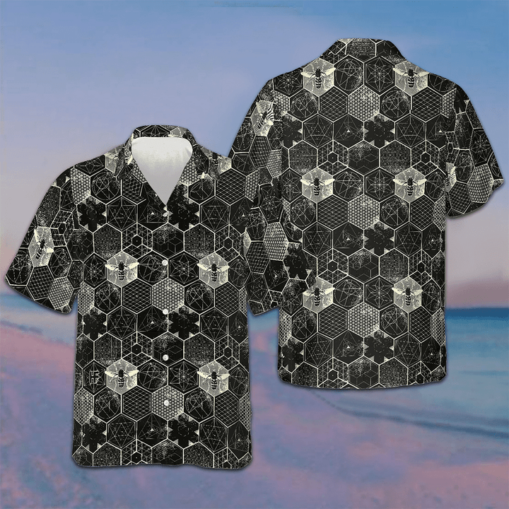 The Honeycomb Conjecture Hawaiian Shirt Men's Button Down Vacation Shirts Gifts For Son