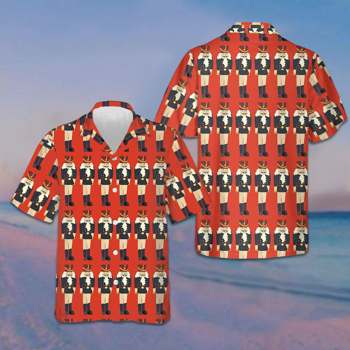 Nutcracker Seamless Christmas Pattern Hawaiian Shirt Funny Christmas Shirt Gifts For Friends