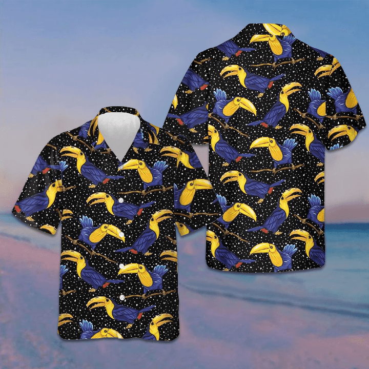 Toucan Summer Hawaiian Shirt Vacation Button Up Shirt Gifts For Brother In Law
