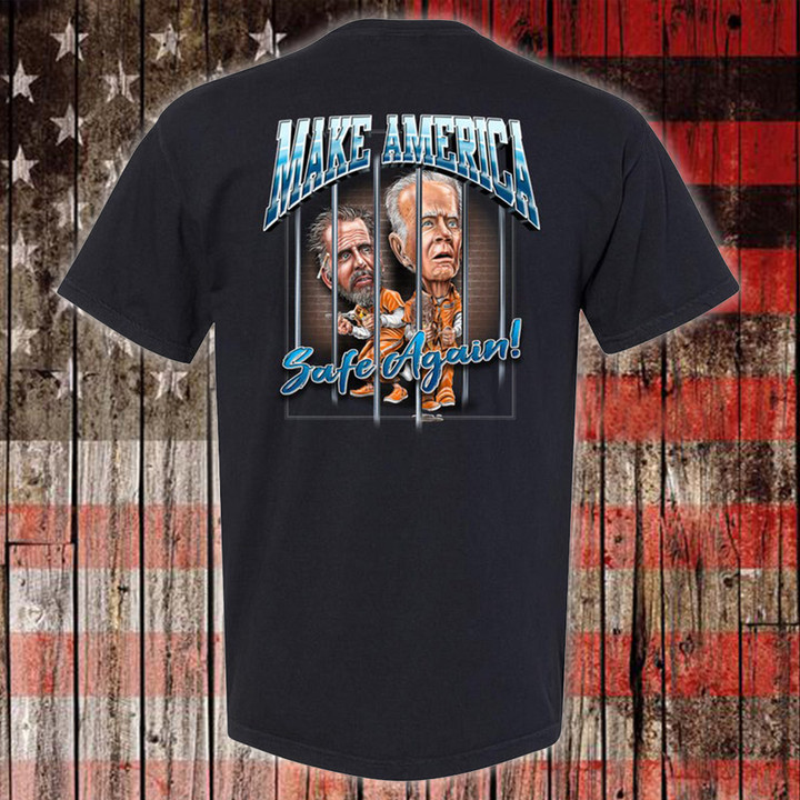 Anti Biden Make America Safe Again Shirt Donald Trump 2024 Election T-Shirt Gifts For Voters