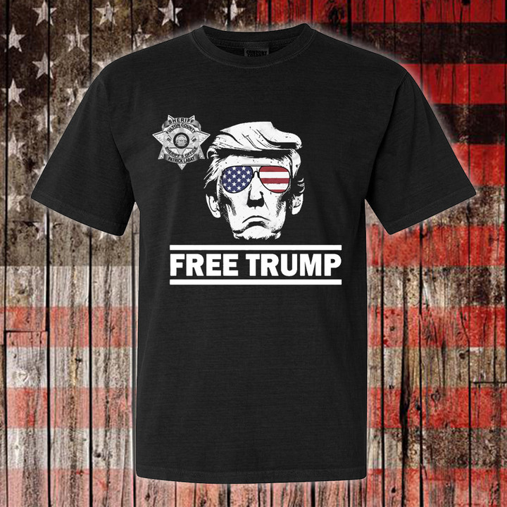 Trump Mugshot T-Shirt 2024 Presidential Election Free Trump Tee Shirt Gifts