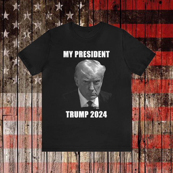 Trump Mugshot Shirt Trump Wanted For President 2024 T-Shirt Donald Trump Merchandise MAGA Merch