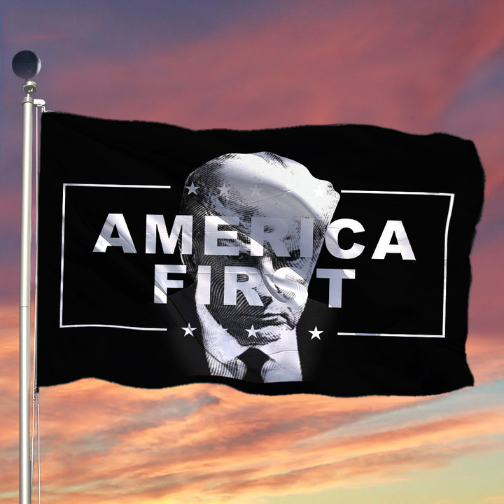 Trump Mugshot Flag America First Trump 2024 Flag For Sale Never Surrender Merchandise