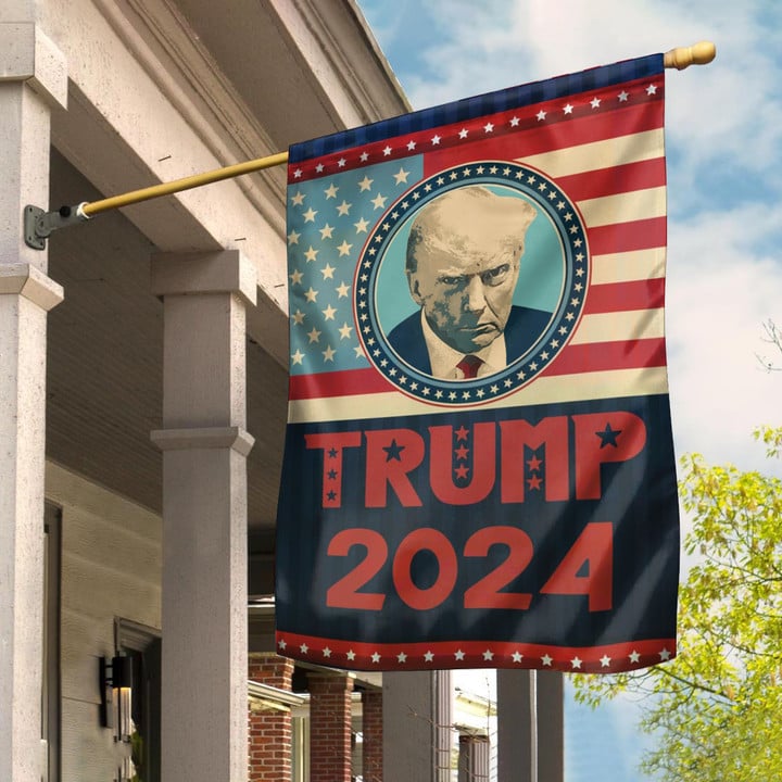 Donald Trump Mug Shots Flag Supporters Trump 2024 Flag For Sale Political
