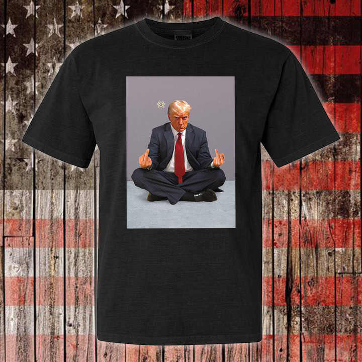 Meditation Trump Mugshot Shirt Never Surrender Trump Merchandise Gifts For Supporters