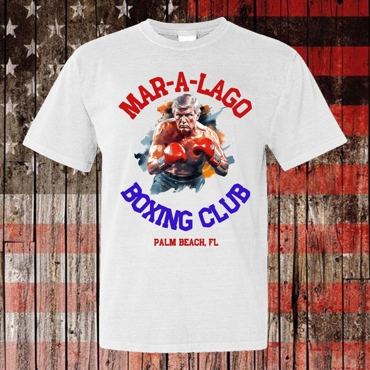 Donald Trump Mug Shot Shirt Mar A Lago Boxing Club Trump Campaign T-Shirt Funny Political Gifts