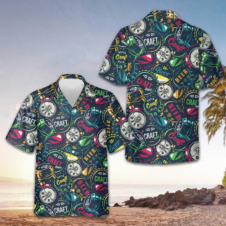 Drink Craft Beer Hawaiian Shirt Summer Button Up Shirts Best Gifts For Beer Lovers