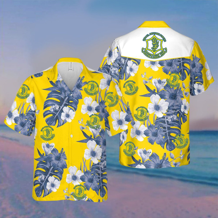IDF Hawaiian Shirt Israel Defense Forces Shirt Israeli Military Clothing Israel Apparel