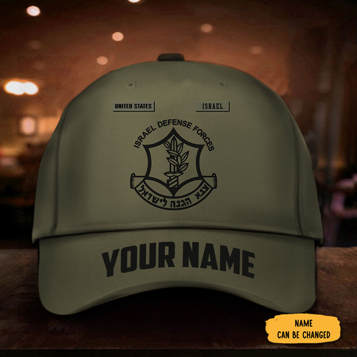 Personalized IDF Hat United States I Stand With Israel Hat Israel Defense Forces Cap Merch