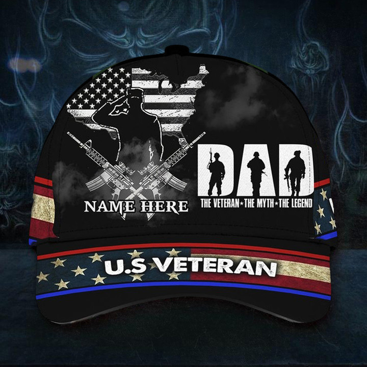 Custom The Veteran The Myth The Legend Hat Patriotic Cool Gifts For Veterans Day 2023