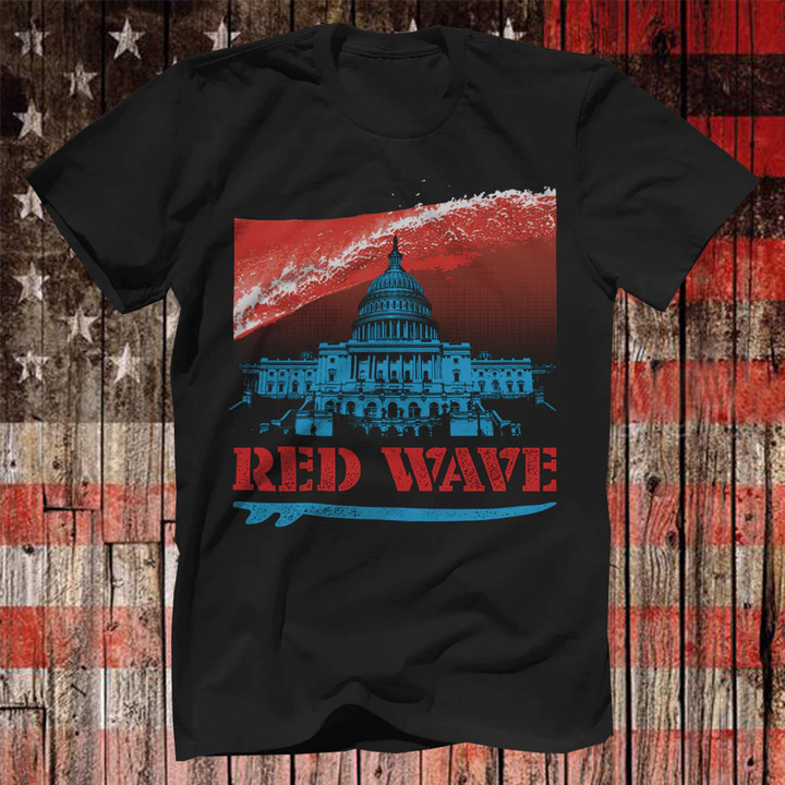 Red Wave Trump T-Shirt Ultra MAGA Apparel I Stand With Trump T-Shirt Gift For Patriots