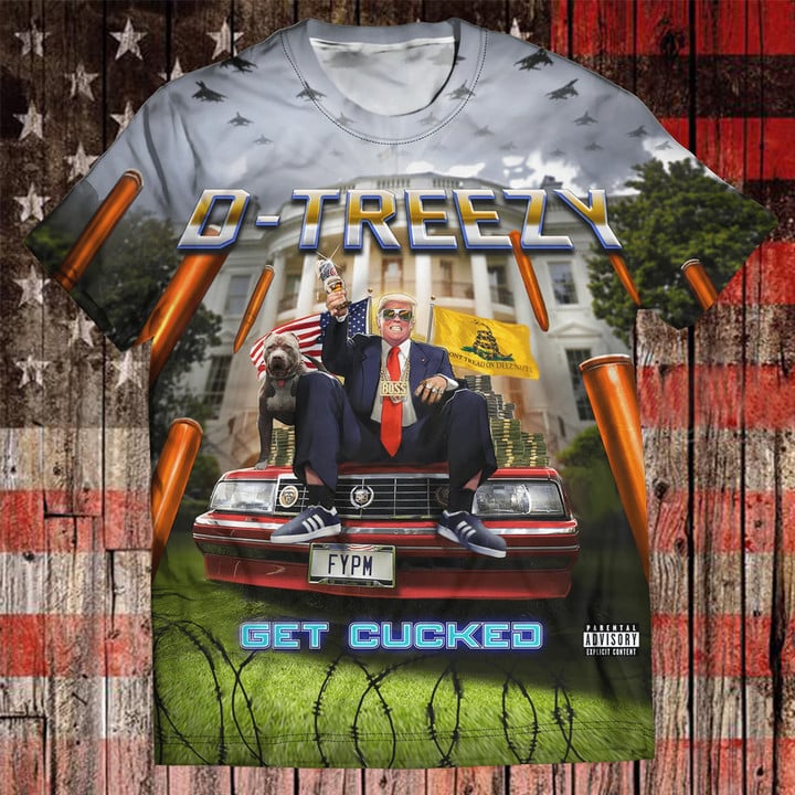 D Treezy Trump 2024 Shirt Support Donald Trump 2024 Republicans Apparel Gifts For Gun Lovers