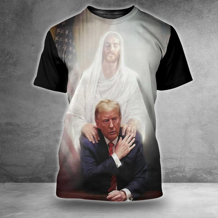 God Bless Trump Shirt I Stand With Trump T-Shirt Trump 2024 Campaign Gift For Trump Lovers