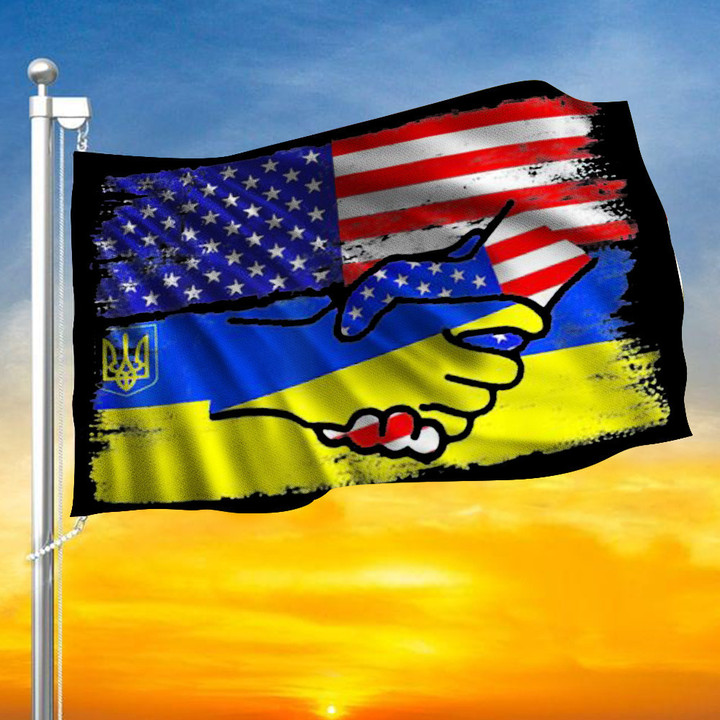 American Stand With Ukraine Flag Solidarity With Ukraine Ukrane Flag Support